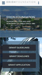 Mobile Screenshot of erionfoundation.org